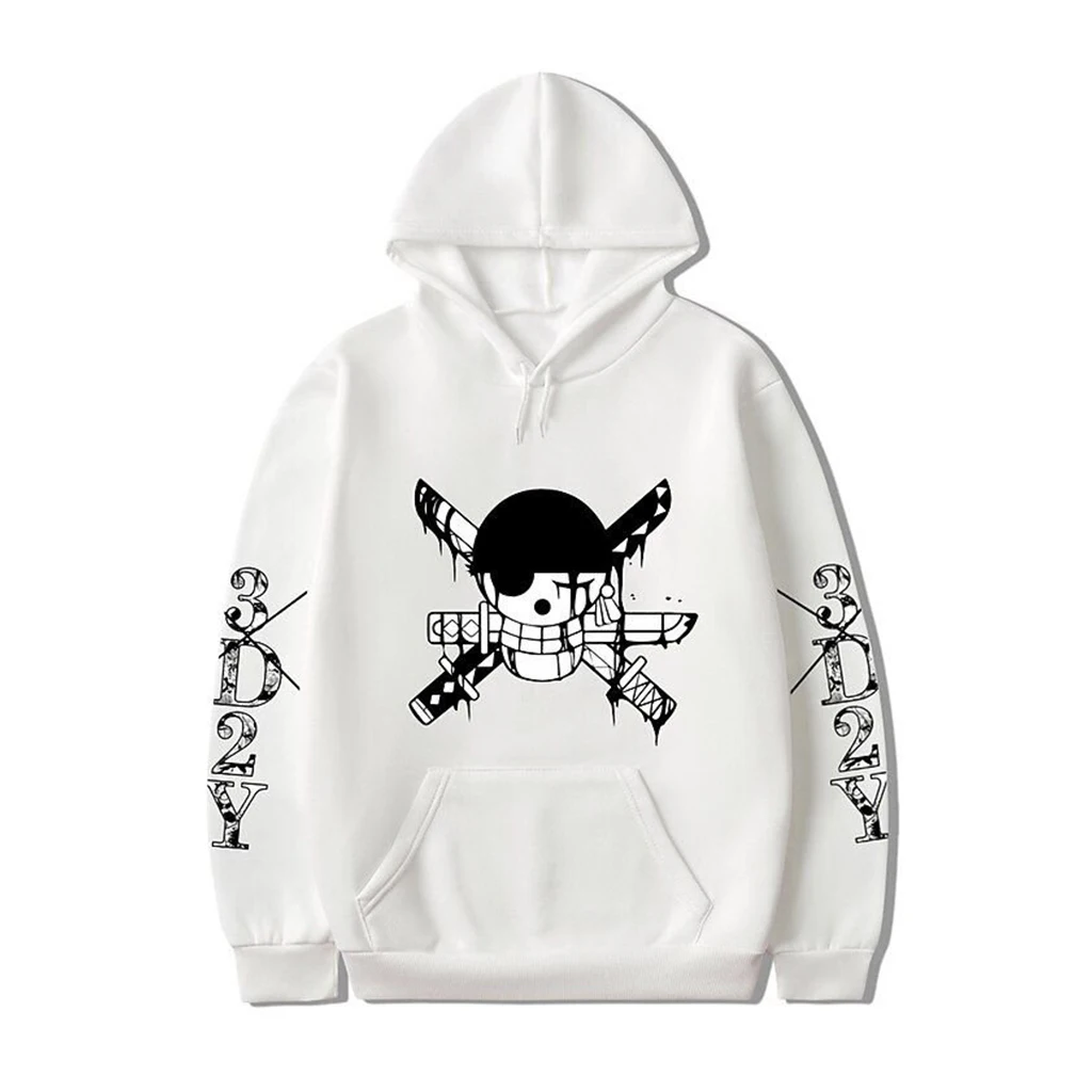 One Piece Zoro Roronoa Hoodie Anime Graphic Sweatshirt Men Women Oversized Streetwear Cosplay Casual Fashion 2026 Winter Hoodies