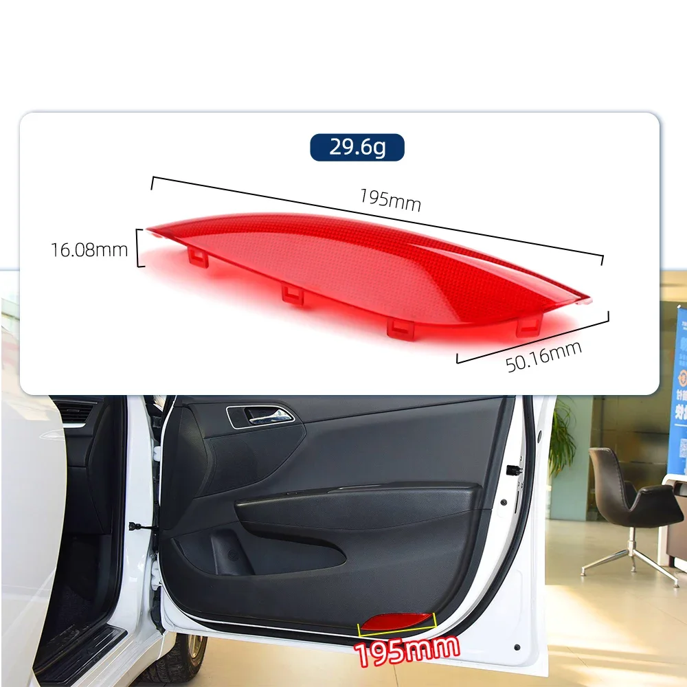 2013-2020 1 pieza 1 par 92631-B3000 92641-B3000 Reflector de embellecedor de puerta interior trasera de coche lado izquierdo der