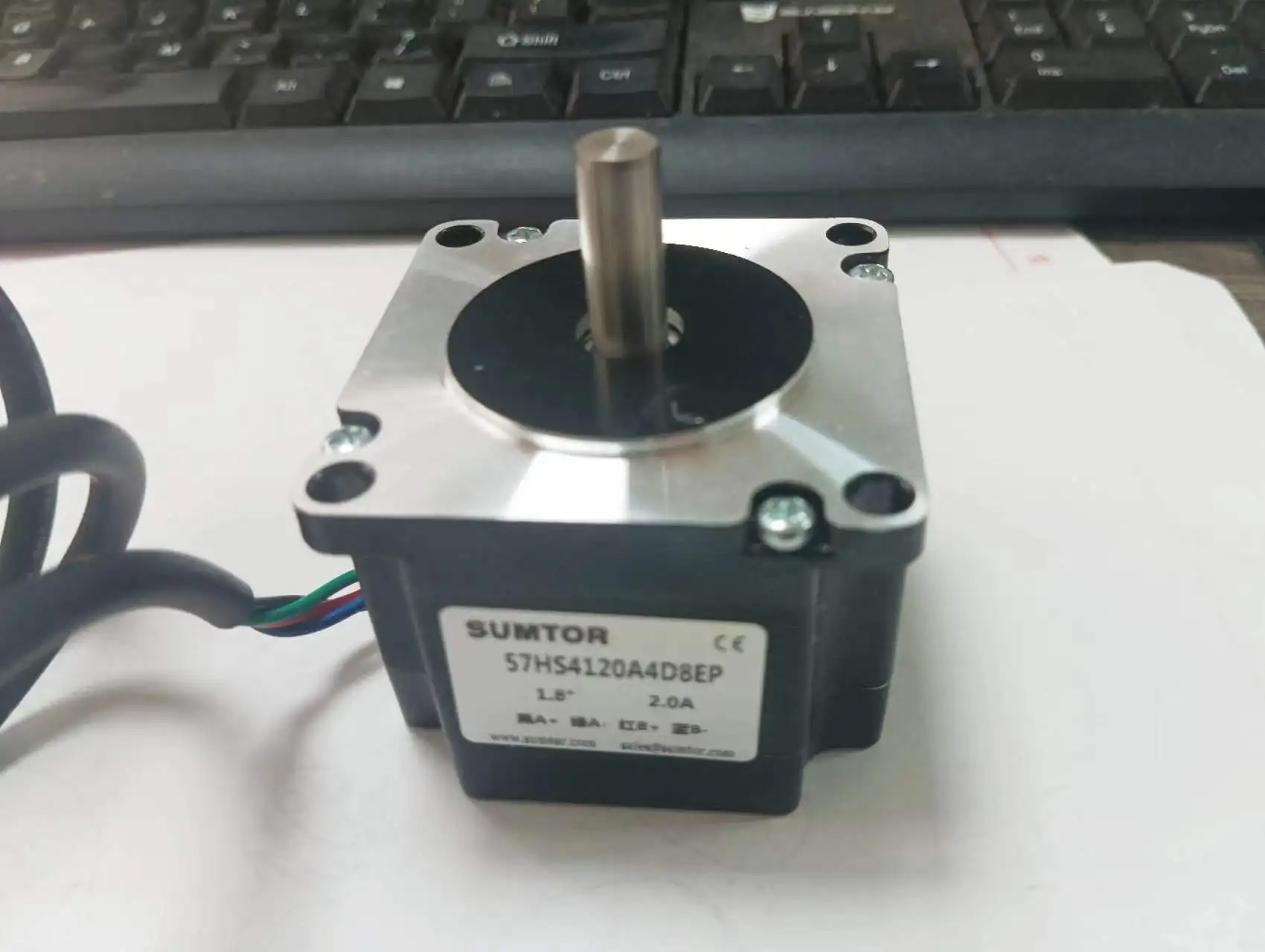 4-Wire NEMA23 Stepper Motor 0.7N.m Length 41mm Current 2A Single Shaft Step angle 1.8° Shaft diameter 6.35mm/8mm Stepping Motor