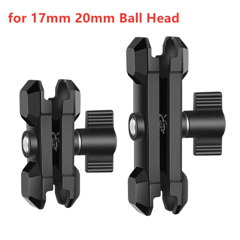 Aluminum alloy Double Socket Arm for RAM Mounts 6cm 9cm Camera Extension Arm 17mm 20mm Ball Head Mount Adapter Pole