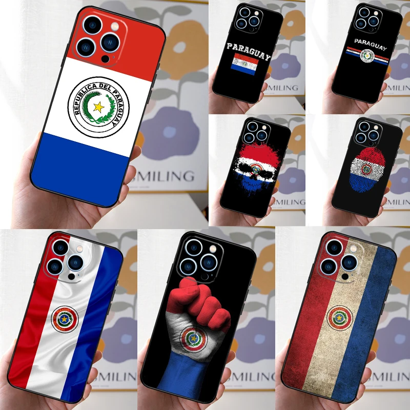 Paraguay Flag Phone Case For iPhone 16 15 14 13 12 Mini 11 Pro XS Max XR X 7 8 Plus Back Cover