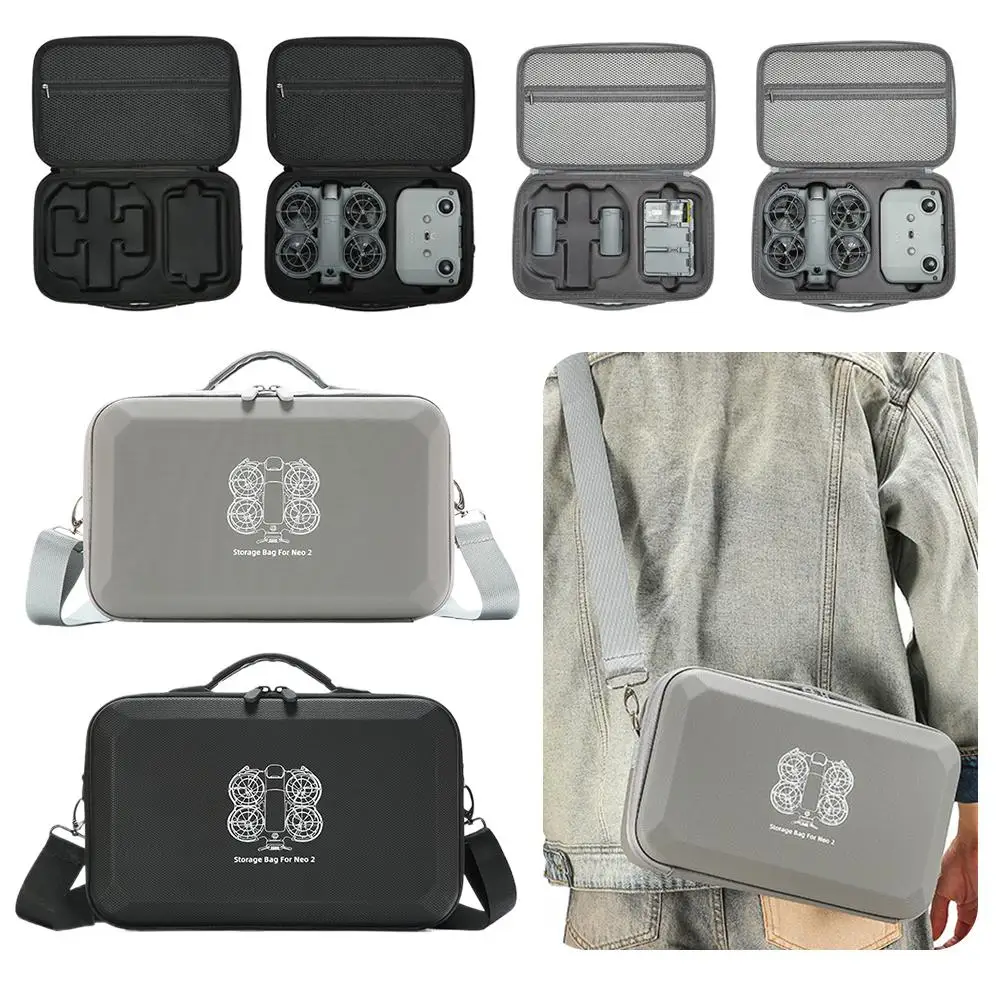 for dji NEO2 Drone Storage Bag Two-way Zipper Hard Shell Protection Pressure And Drop Resistant Carrying Case With Shoulder Stra