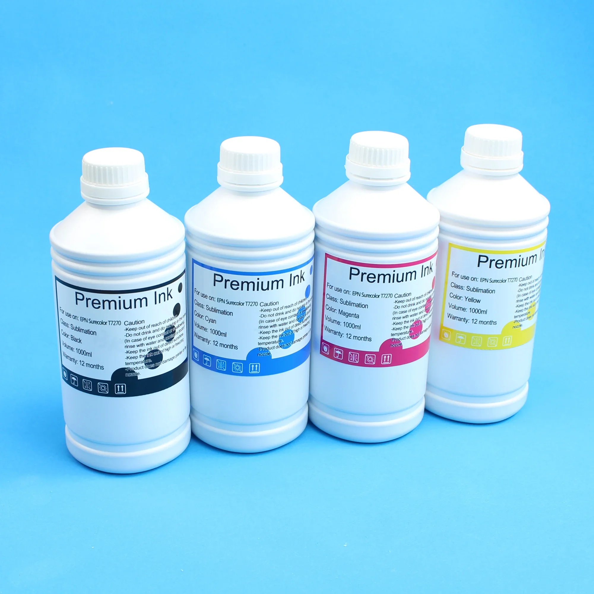 Cartucho de tinta pigmentada para impresora HP Designjet, 4 colores, 1000ml, 1 litro, 711, 711XL, T120, T520, T130, T530, CISS BK, C, M Y