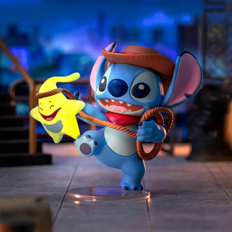 Stitch Brava City Adventure Boîte aveugle Mini figurine jouet à collectionner 2025 Pré-vente cadeau tendance avec accessoires mobiles pour les fans