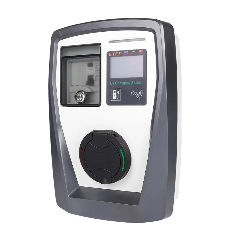 AC Electric vehicle charging pile single-phase 32A 7.3KW RFID Card Wallbox Charger charging pile homeuse