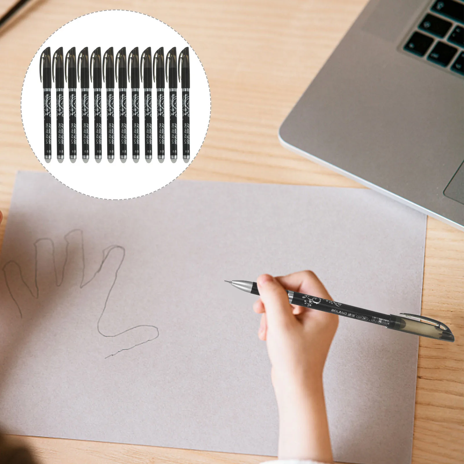 

Набор стираемых ручек, 12 шт., синие чернила, быстросохнущие многоразовые ручки с тонким наконечником 0,5 мм для студентов и взрослых, синие стираемые ручки 0,5 мм,