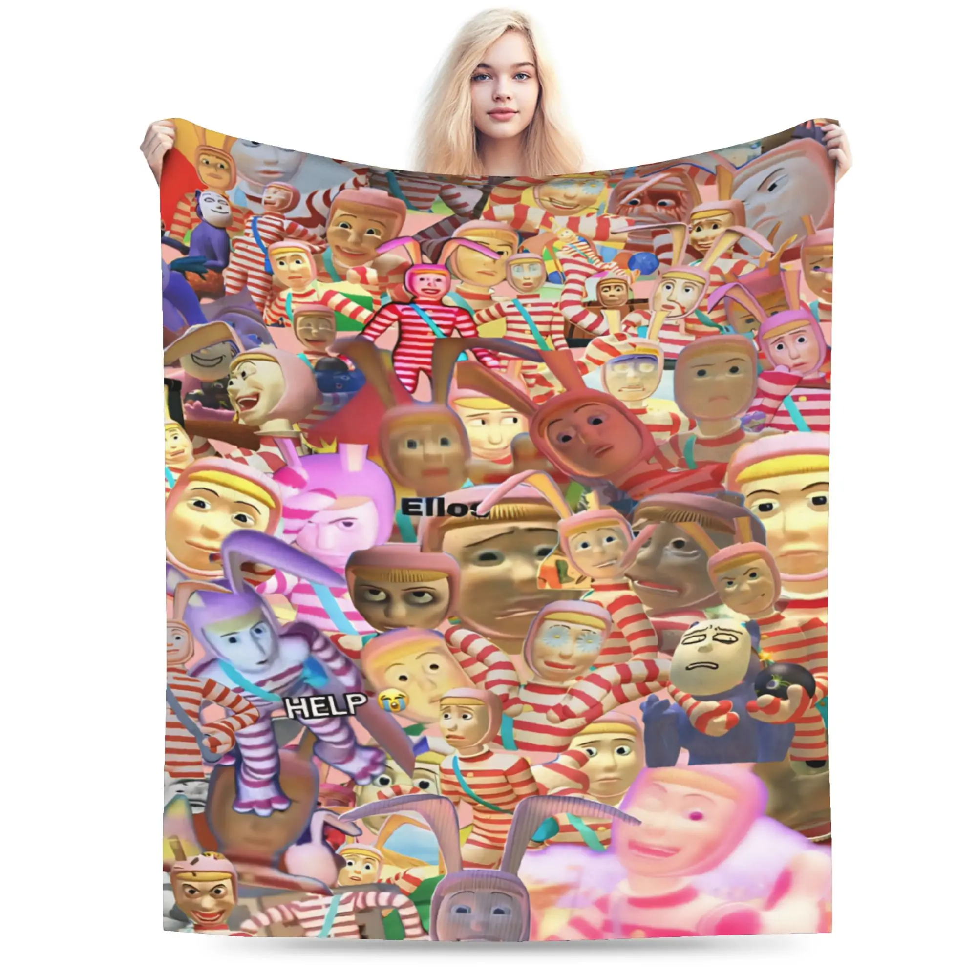 Cozy Popee the Performer Blanket Stuff Bedding Decorative  Throws And Blankets Lightweight Velvet for Outdoor
