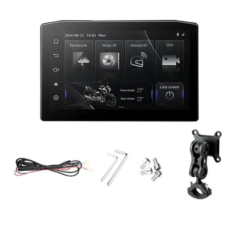 

A48P-Wireless Carplay Android Auto Display 6.25Inch Removable Navigation Screen For Motorcycle Portable Waterproof Display