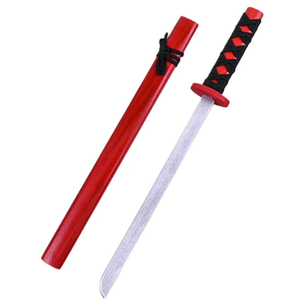 Toys Wooden Three-color Small Painted Samurai Sword Practice Cosplay Accessories Halloween Portable Party