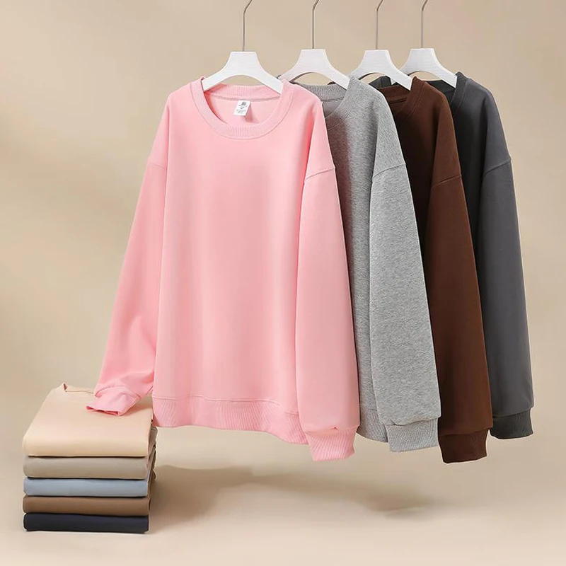 

Men Casual Hoodie Solid Color Sweatshirt Fashion Autumn Basic Simple Style Sweatshirts Women Pullover Streetwear 5XL