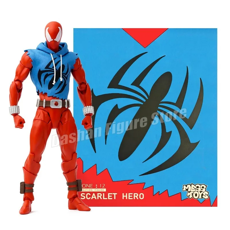 

Mess Toys Scarlet Spider Man Action Figure Messtoys Amazing Spiderman Scarlet Hero Figures Anime PVC Figurine Model Toys Gifts