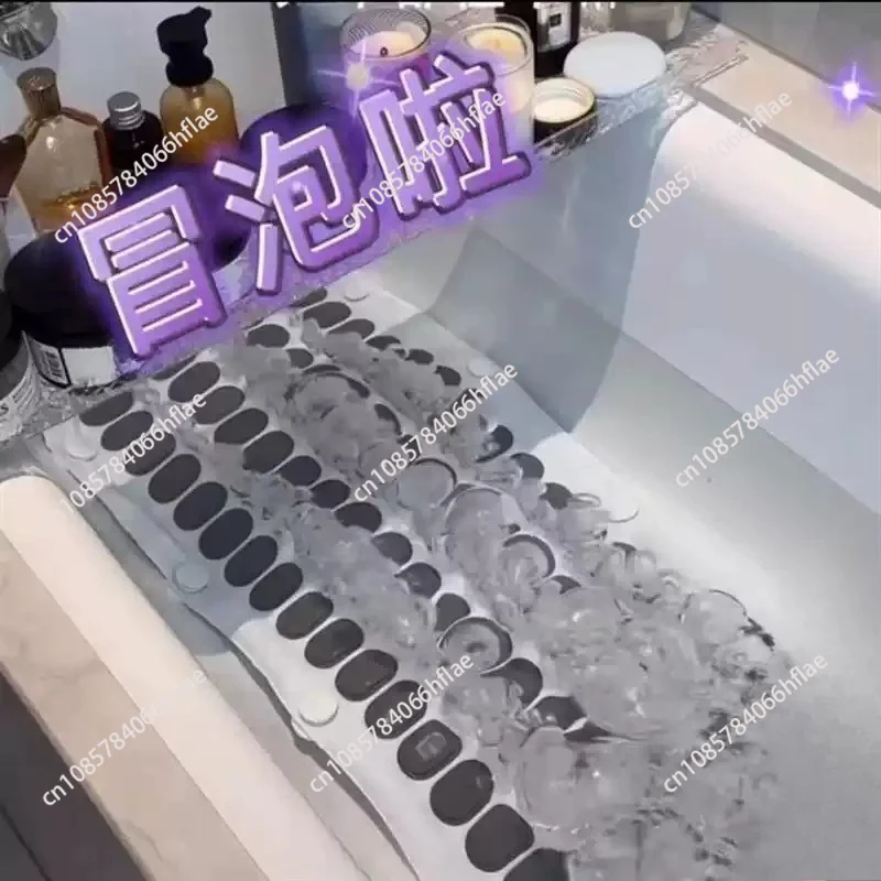 Waterproof Non‑slip Electric Bathtub Bubble Massage Mat, Summer Body Spa Air Bath Accessory