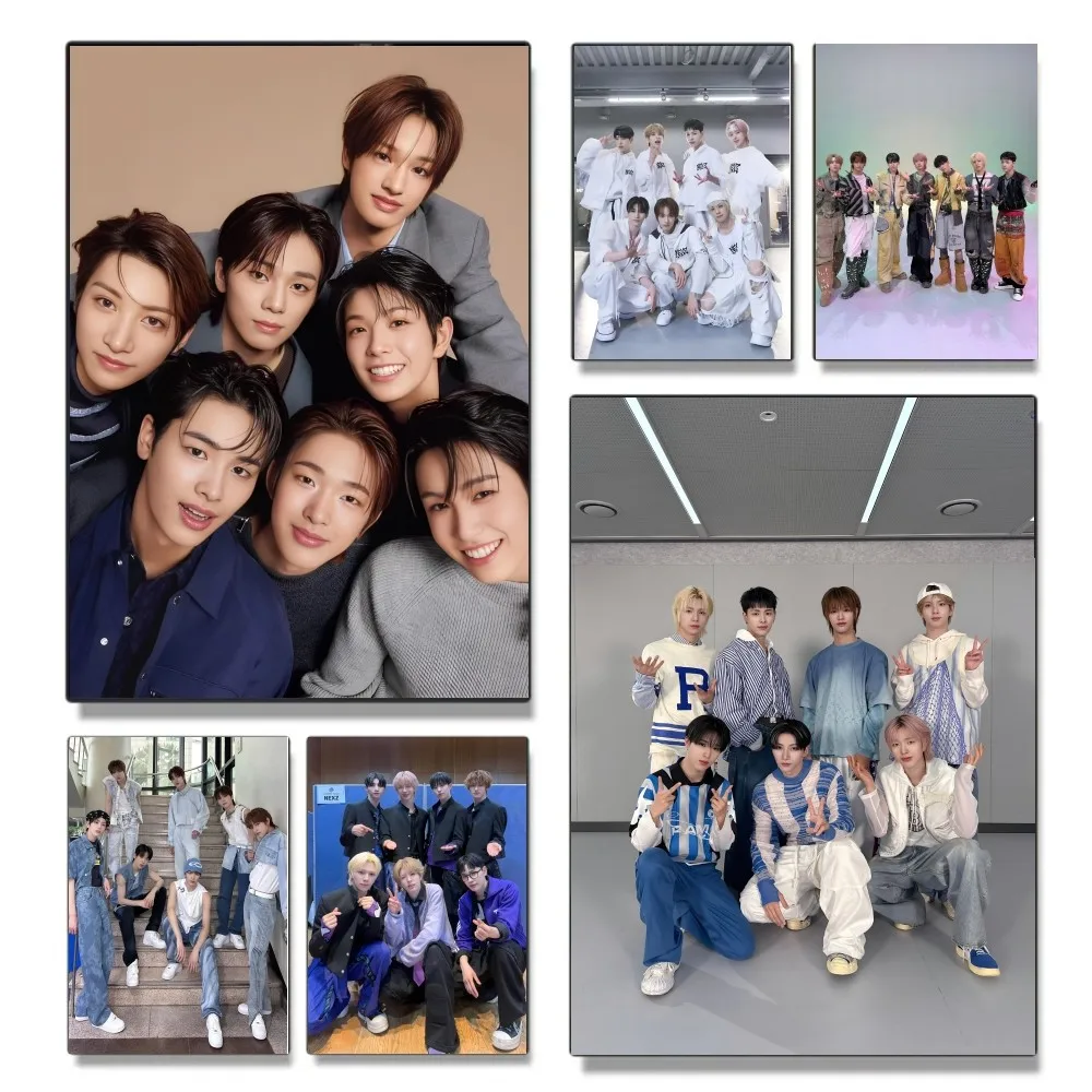 ملصق Kpop Group N-NEXZ بدون إطار لغرفة النوم ملصق جداري لتزيين غرفة المعيشة والمنزل