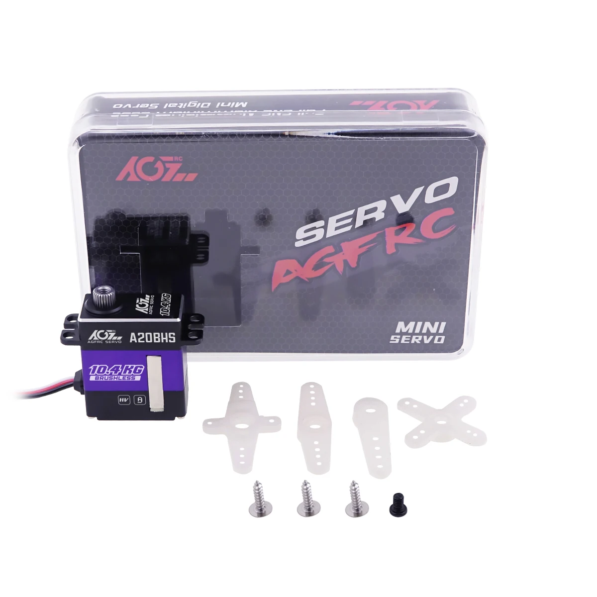 AGFRC Brushless Servo A20BHS 10.4KG Fast Speed Digital Micro RC Steering Servo Motor For 1/24 scale RC 450 Class helicopter