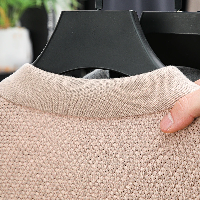 100 Baumwolle High-End-Marke männer Revers Kurzarm T-Shirt Sommer Neue Einfarbig Kleine V-ausschnitt Mode Business freizeit Männer derbekleidung – Detail 15