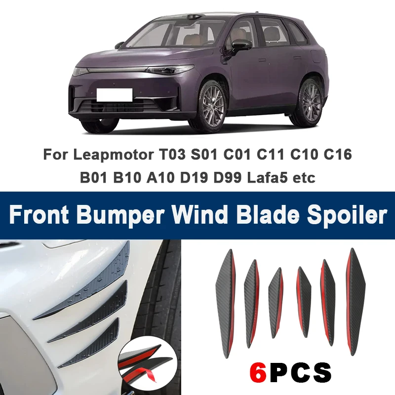 6Pcs Car Front Bump…