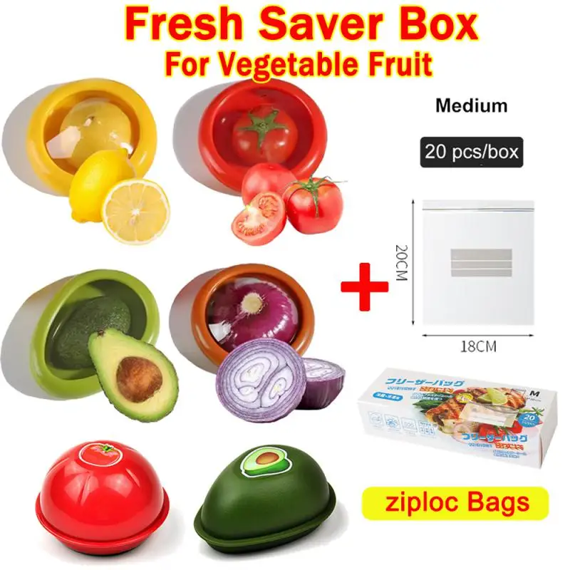 

Reusable Food Saver Box Half Cut Fruit Freshing Retractable Film Storage Container Fruit Preservation Seal Cover Kitchen Tools