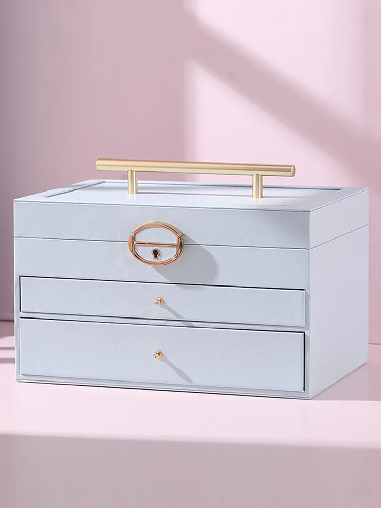 elegant-multi-layer-jewelry-box-with-mirror-large-capacity-earring-ring-storage-box-handheld-design-for-easy-carry