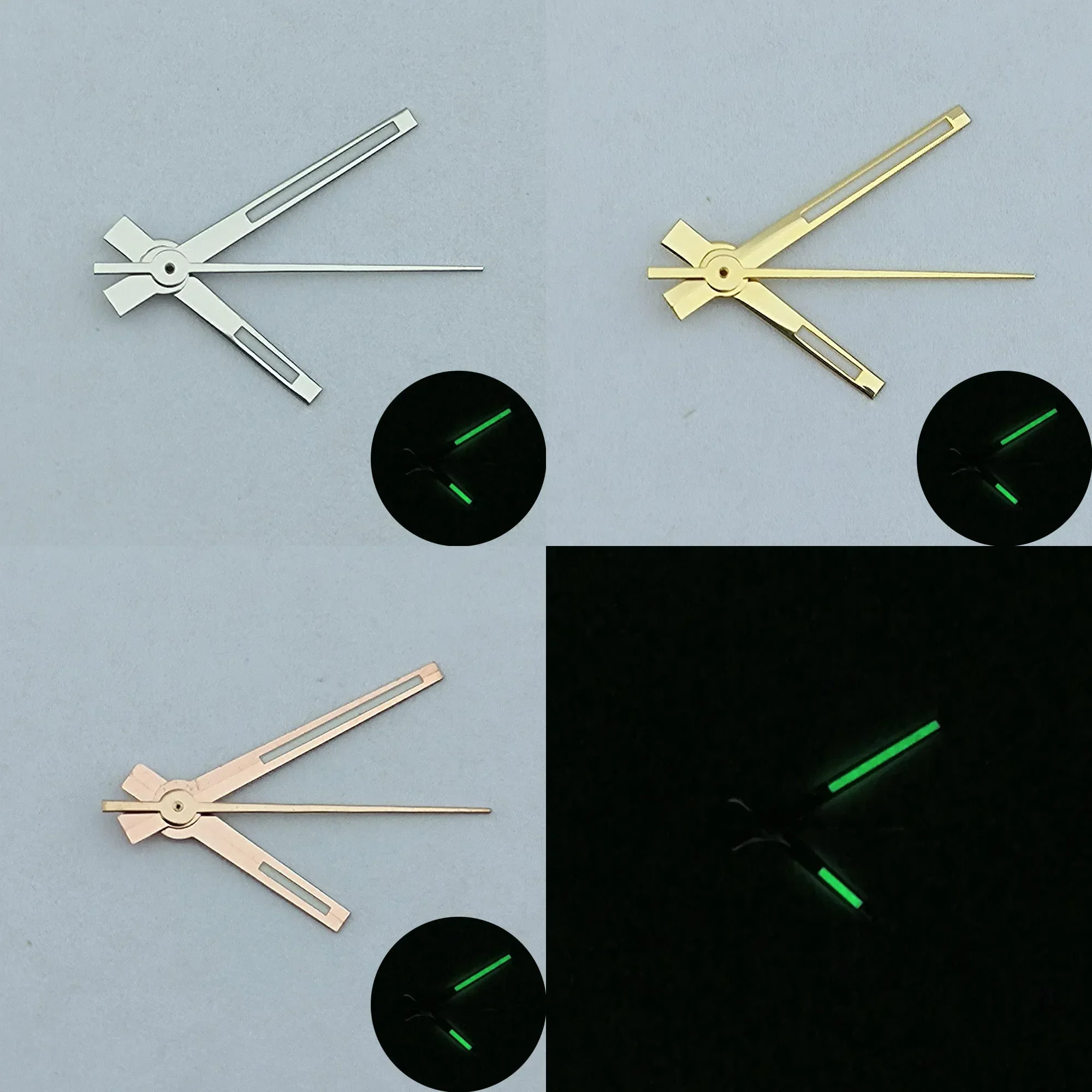 Luminous Watch Parts para o movimento Datejust NH35, Mãos NH36, Ponteiros de relógio, Acessórios verdes, Substituir