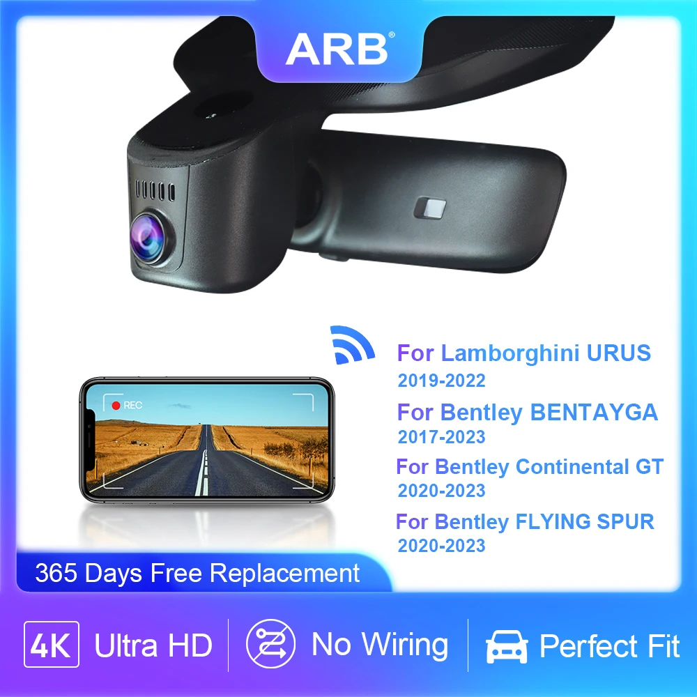 

Dash Camera for Lamborghini URUS 2019-2020,ARB 4K Car DVR for Bentley BENTAYGA 2017-2023/ Continental GT FLYING SPUR 2020-2023