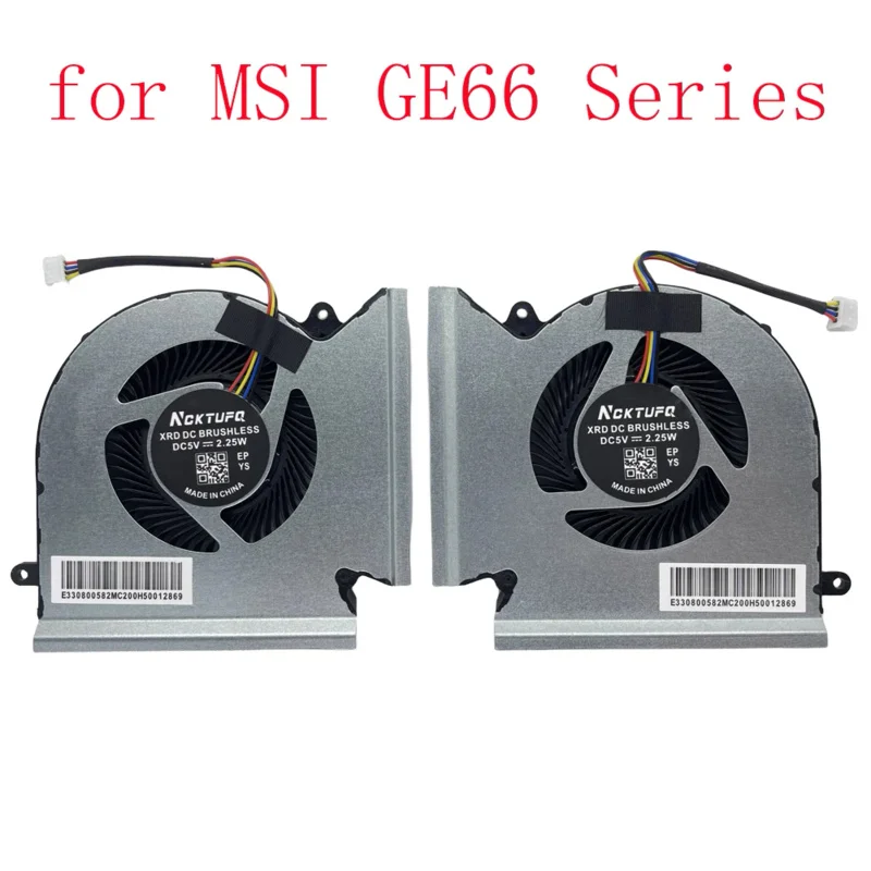 Replacement CPU   GPU Cooling Fan for MSI GE66 10SGS 10SFS 10SF 10UH 10UG 10UE 11UH Leopard 10UH 10UG 11UG Series