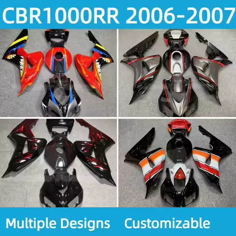 Injection Molded Fairings CBR 1000RR 2006 2007 Aftermarket ABS Motorcycle Fairing Kit for HONDA CBR1000RR 06 07