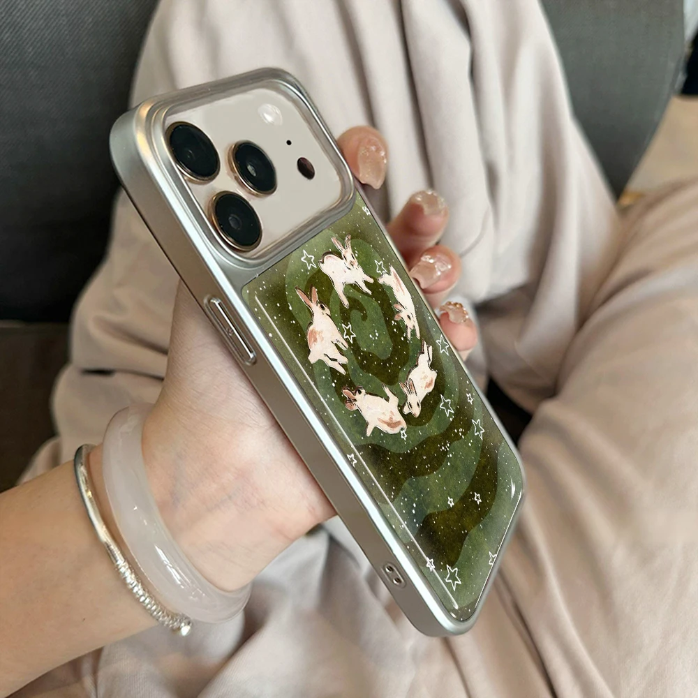 Grüner Wald Kätzchen Gummihülle für iPhone 15 17 13 Pro Max Phone 11 12 ProMax 14 15 16 Plus Hüllen Stoßfeste Luxus-Schutzhülle – Detail 6