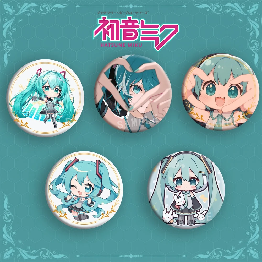 

Hatsune Miku Anime Merch Chibi Style Badge Backpack Clothing Decorations Pendants Holiday Gift for For Fans Collectors Jewelry