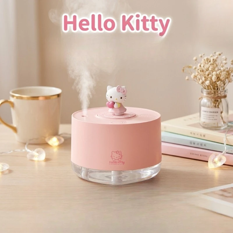 

2026 Japanese Sanrio Cartoon Hello Kitty Humidifier Kawaii Bedroom Mini Hydrating Humidifier Children's Birthday Gift