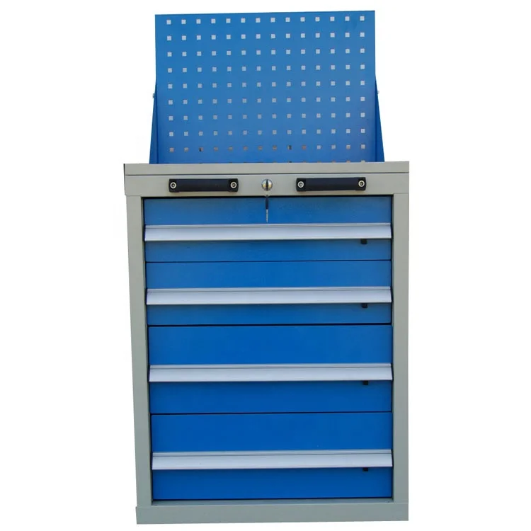 Customized Red Steel Tool Trolley Storage Roll Cabinet With 4-5 Drawers