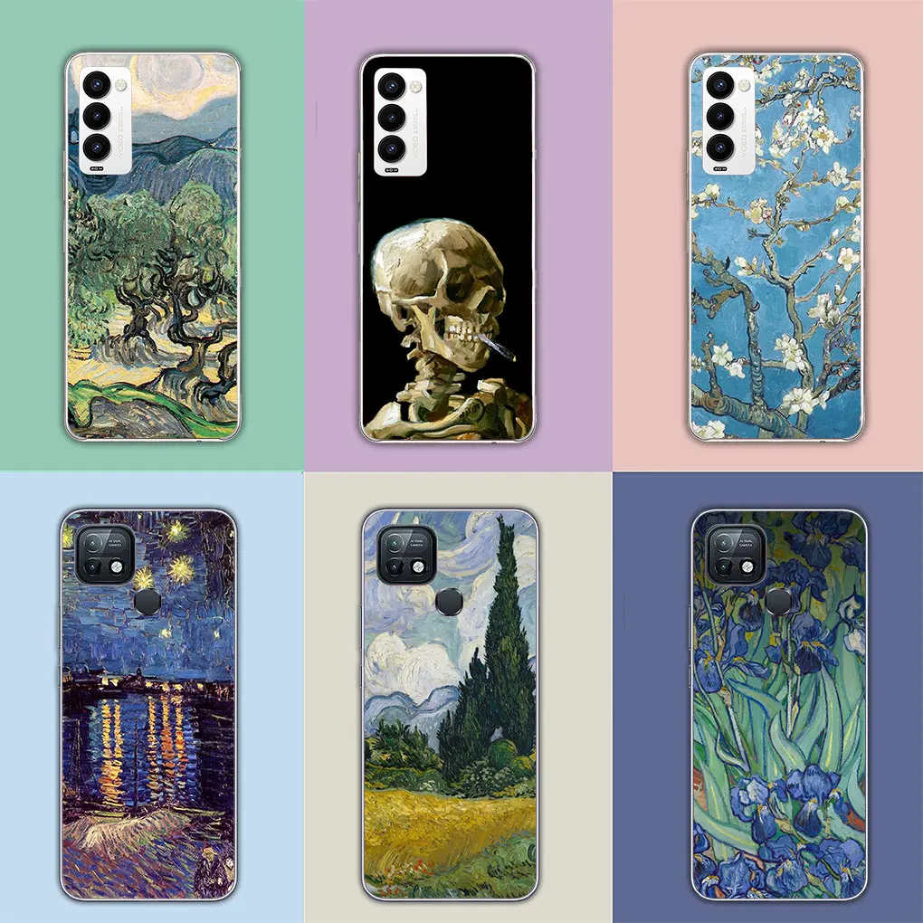 Starry Night Van Gogh Sky Art Cover custodia per telefono per Motorola Moto G13 G14 G53 G54 G62 G72 G82 G84 E13 E20 G42 G32 G23 G22 Case