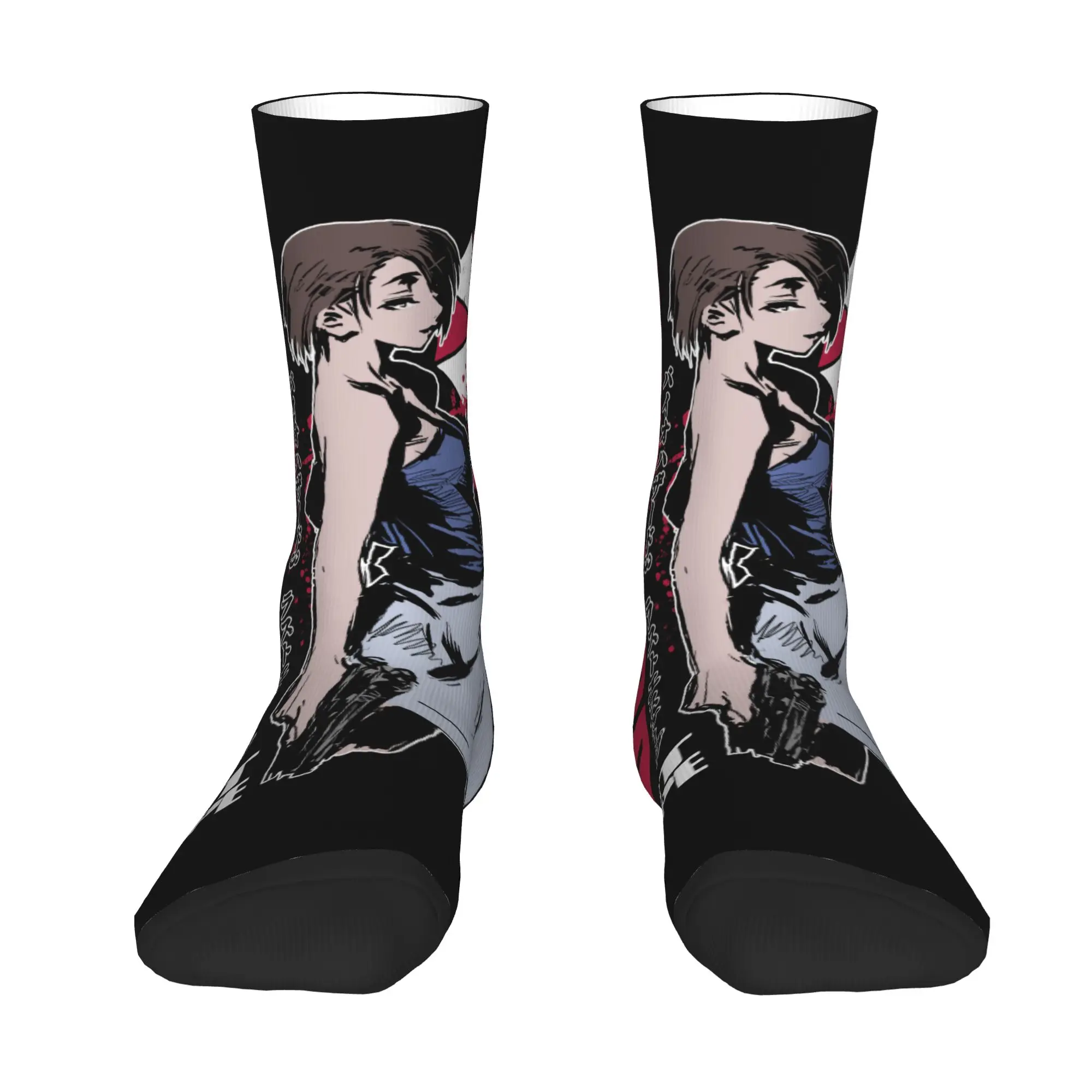 Funny Umbrella Corporation Corp Dress Socks for Men Women Warm Funny Novelty Video Game Crew Socks
