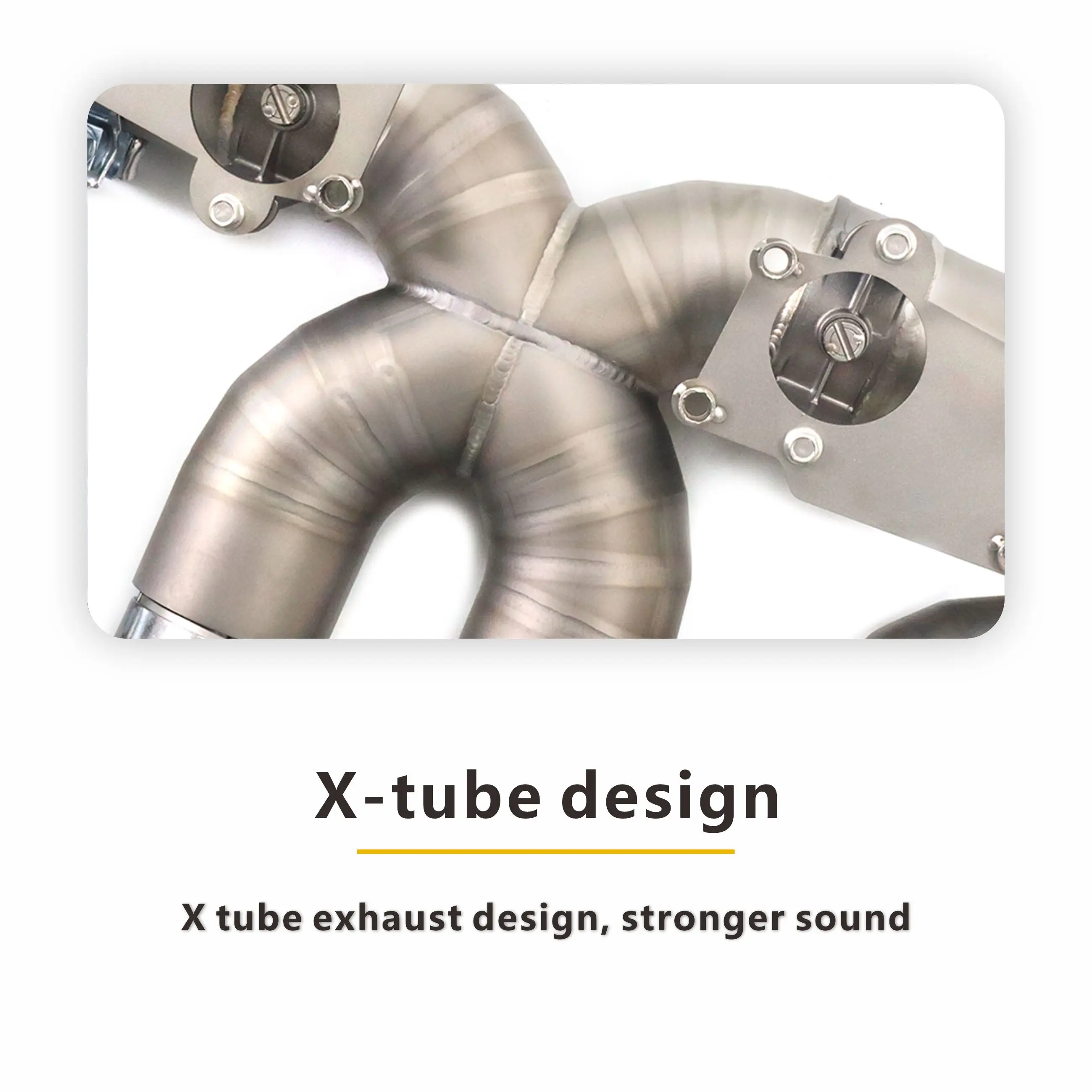 ท่อไอเสีย Ti Catback สำหรับ Corvette C8 Z06 พร้อมวาล์ว OEM ปลายท่อไอเสียแบบพ่นทราย น้ำหนักเบา เสียงดี