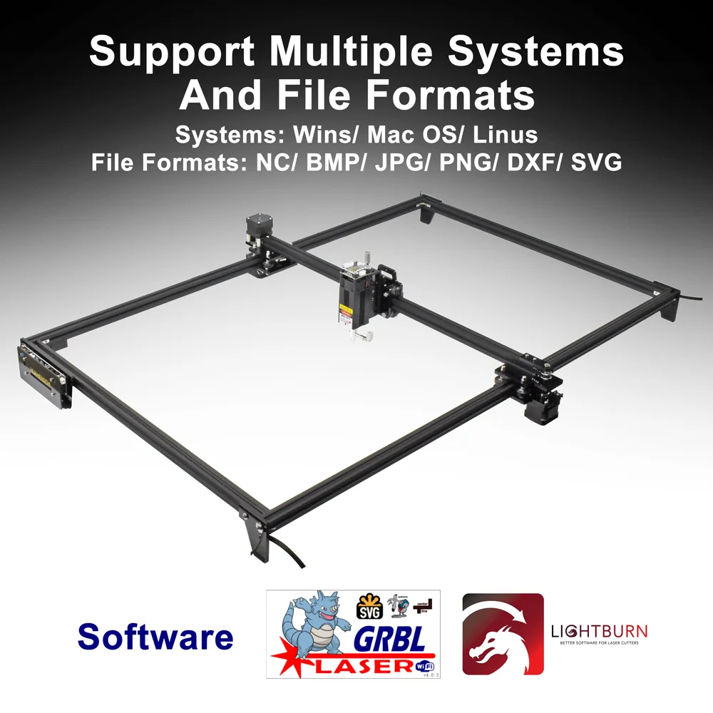 Laser Engraving Machine with 10W Laser Module CNC GRBL Engraver Cutter Large Frame Wood Cutting Router DIY Woodworking Tools TTL