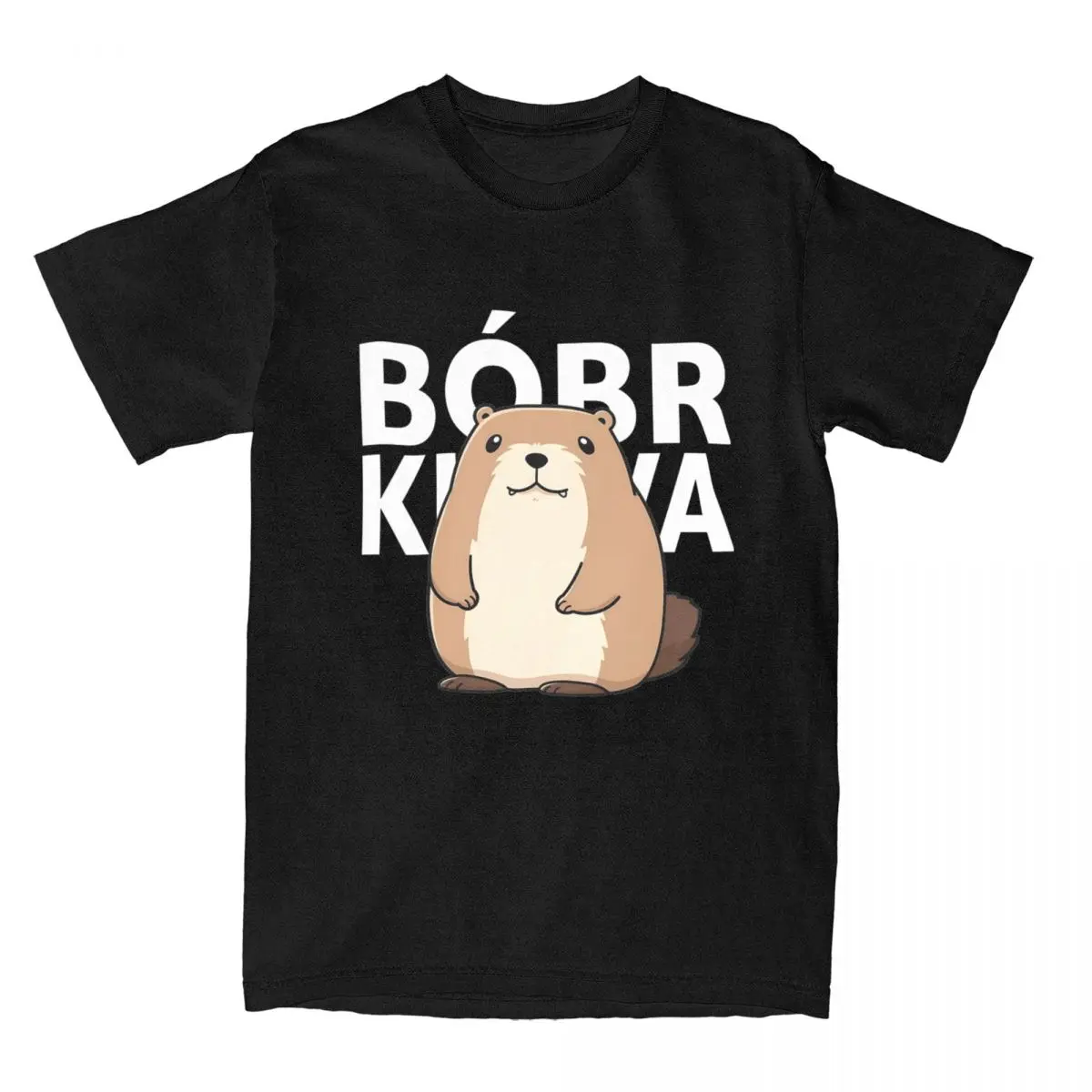 Cool Cute Poland Beaver Bober Meme T-Shirts for Men Women 100% Cotton Polish Bobr Kurwa Tee Shirt Summer Tops