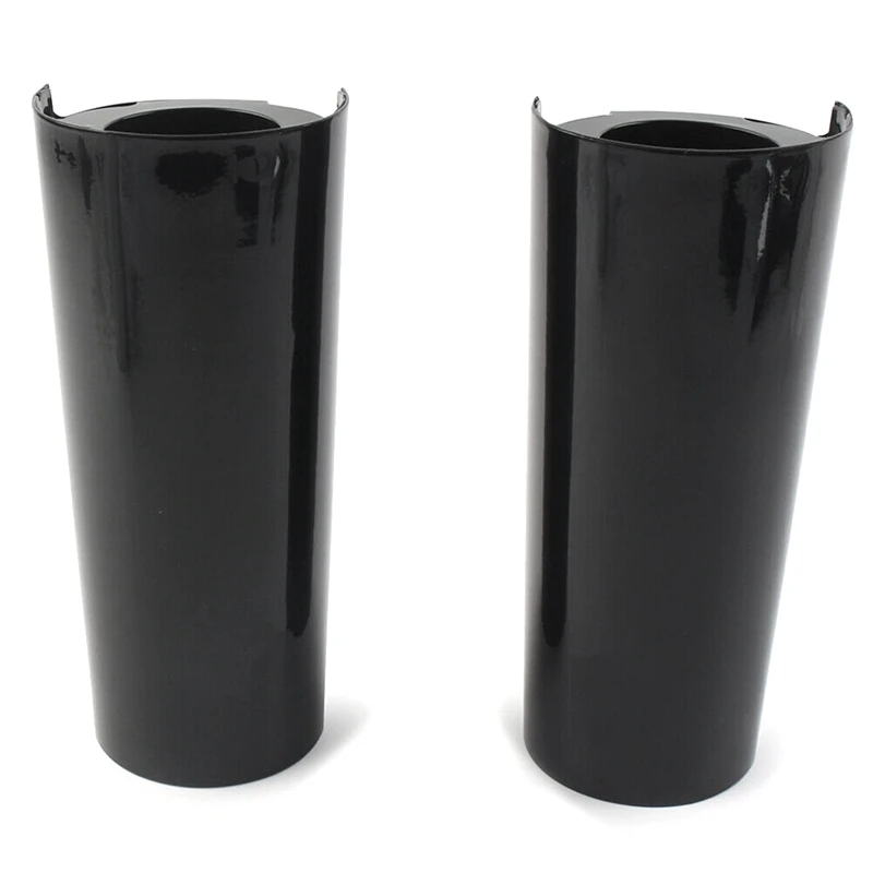 

2PCS Smooth Fork Tube Slider Covers Cowbells Replacement Accessories Fit For Electra Tri Glide FLHX, +2Inch