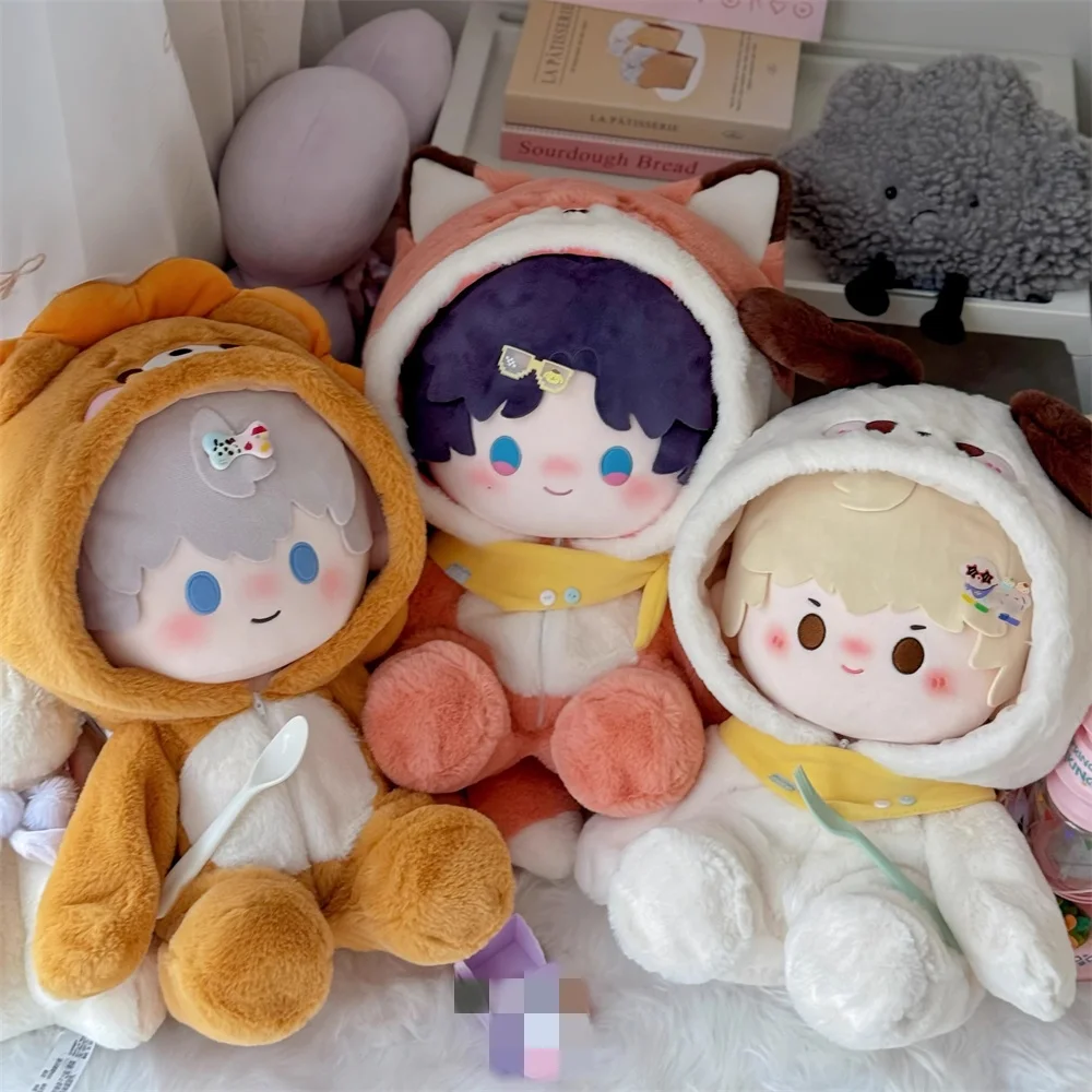 원래 사자 토끼 곰 강아지 동물 점프 슈트 40cm 앉아 바디 인형 장난감 의상 옷 코스프레 선물