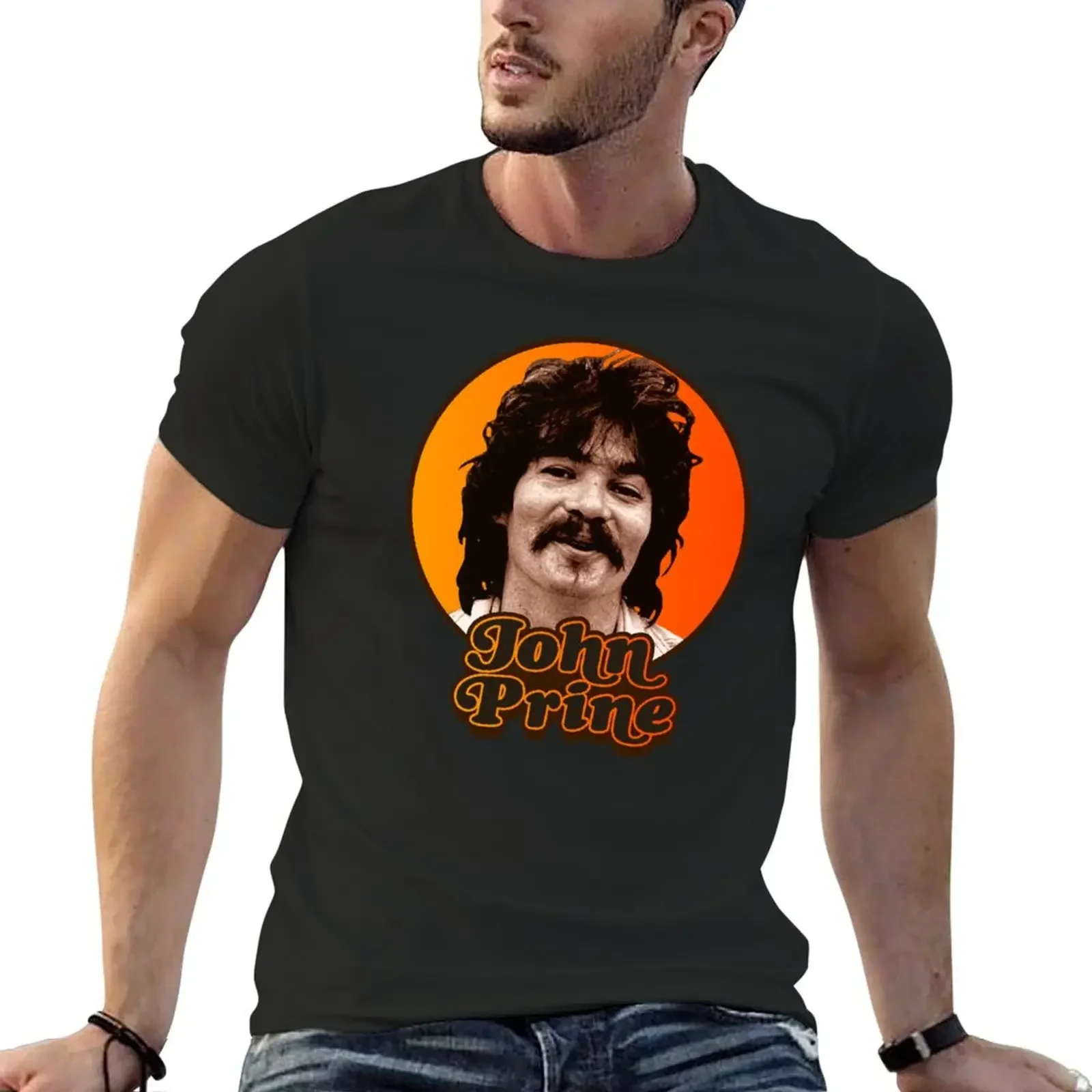 John Prine T-Shirt anime t shirts graphic t shirts mens graphic t-shirts funny