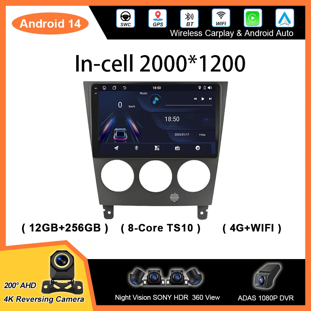 

Car Android 14 Radio Stereo For Subaru Impreza GD GG 2002 2003 2004 2005 2006 Auto Multimedia Player GPS Navigation Touch Screen