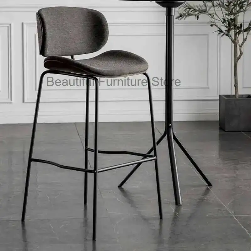 

Luxury Minimalist Vintage Design Wooden Bar Office Chair High Modern Cafe Metal Computer Chair Salon Sedie Furniture Bar XY50BC