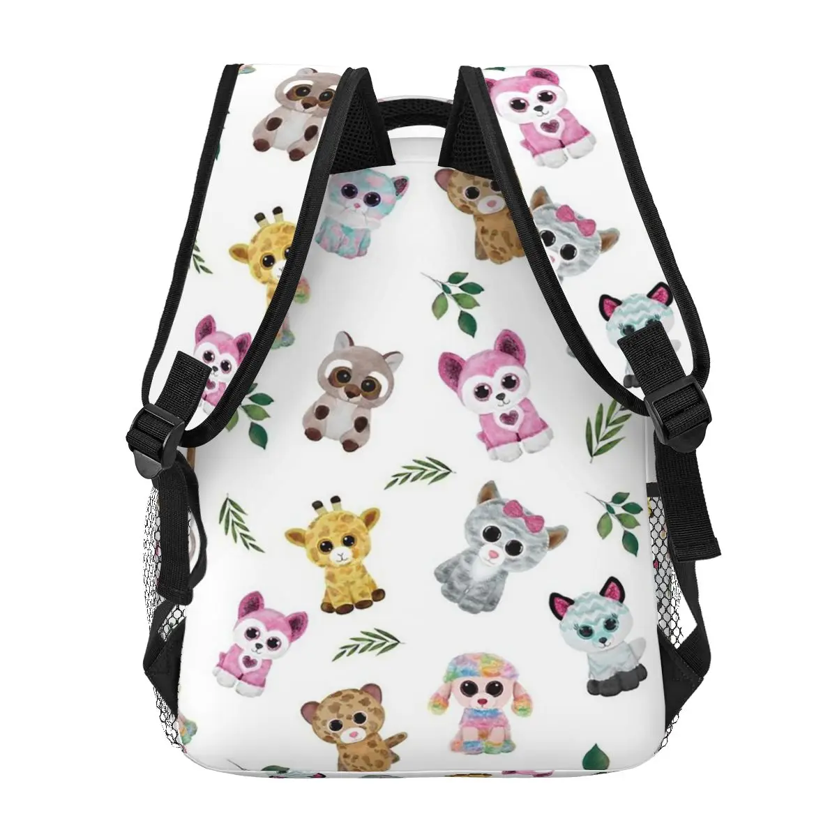 Beanie Boo mochilas para niños y niñas, mochilas escolares de dibujos animados, bolso de hombro de gran capacidad