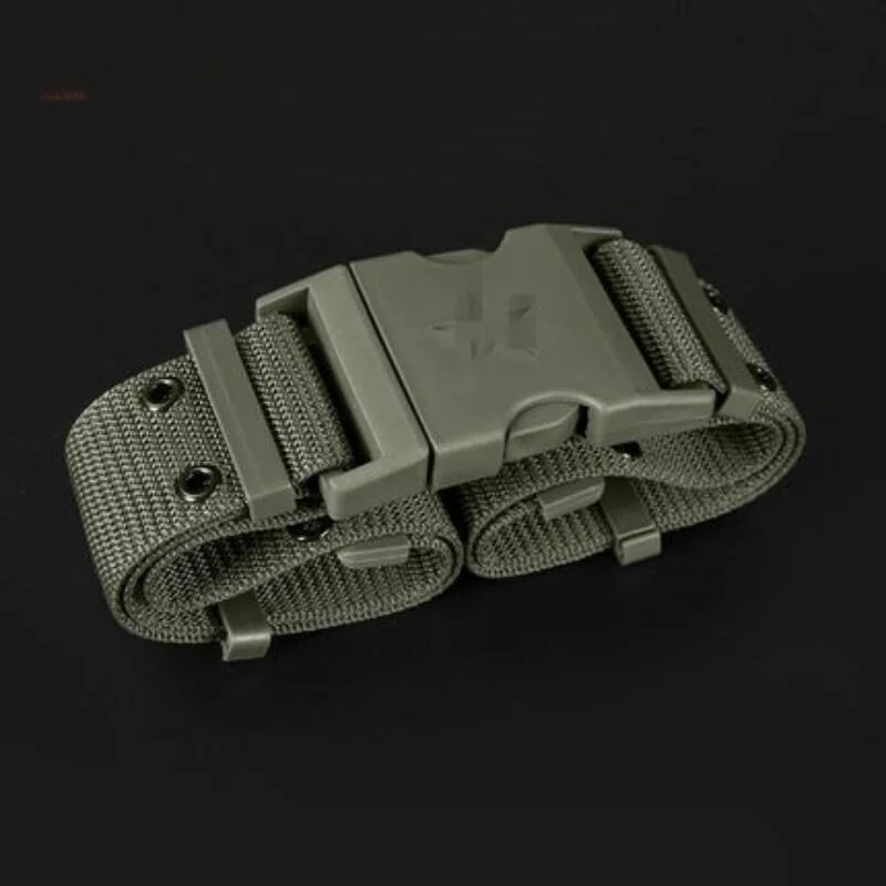 

High School Student Training Belt Men's Woven Outer Waist Belt Tactical Special Training Canvas Belt for Summer Wear