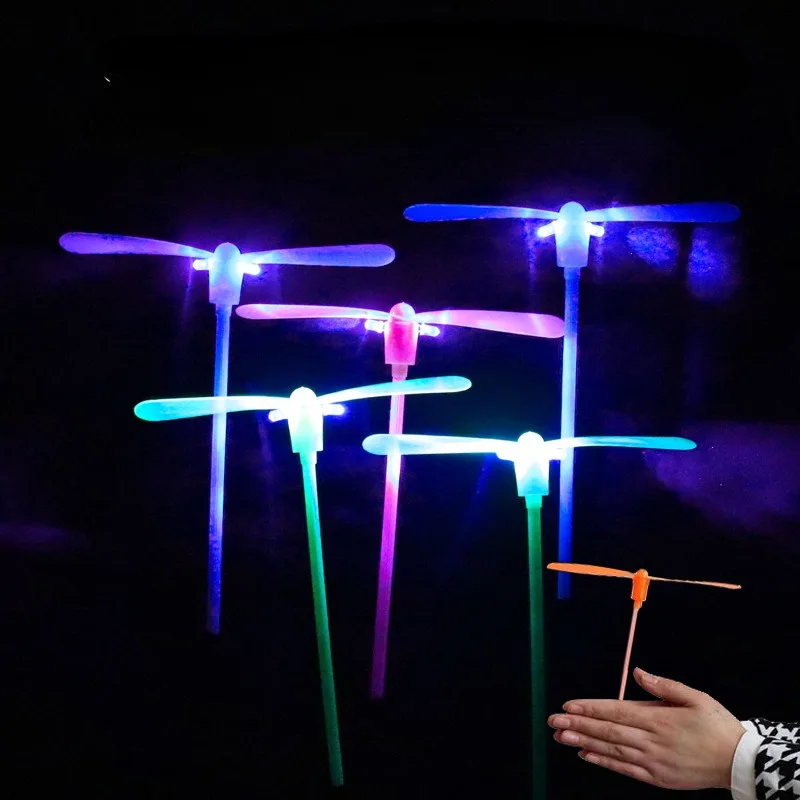 

LED Bamboo Dragonfly Outdoor Kids Toys Birthday Party Supplies Kindergarten Back To School Gifts Carnival Party Favor