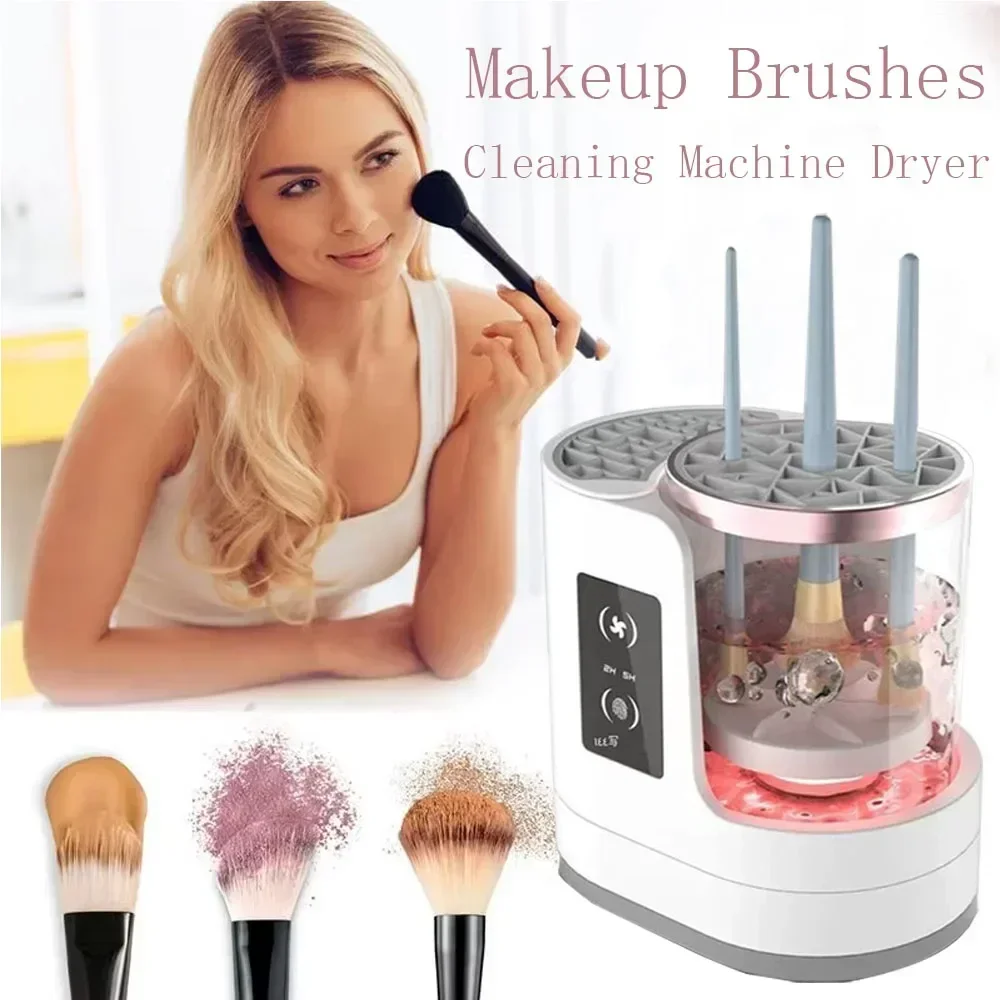 

New Electric Makeup Brush Cleaning Machine Dryer USB Charging Automatic Makeup Brush Cleaning Machine Makeup Tools Holiday Gift