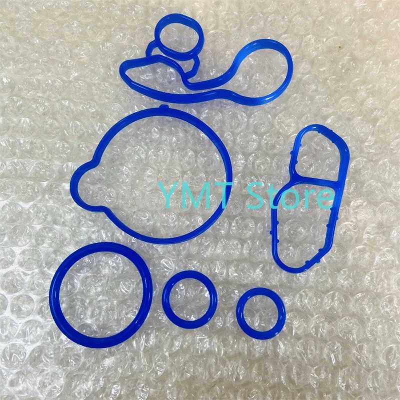 1Set Engine Oil Cooler Repair Kits Gaskets For Chevrolet Cruze Sonic Trax Buick Encore 55565338 55565385 55568536 55568539