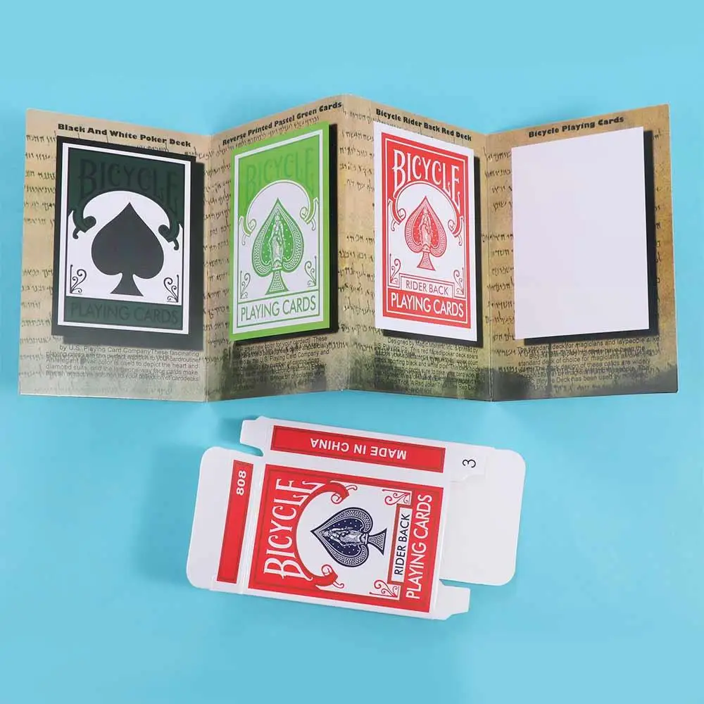 

Magic Tricks Advertising Cards 3D Advertising Magic Tricks Card Gimmick Props Card Deck 3D Close Up Game Show Play