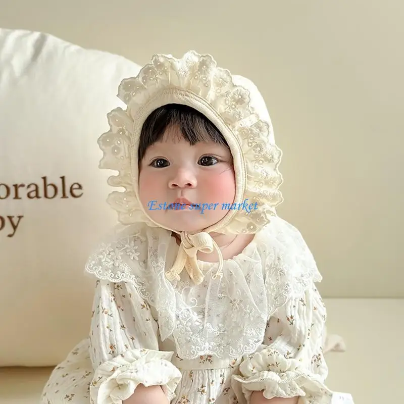 090B Bonnet Caps Spring Hat Baby Sun Hat Newborn Photography Props