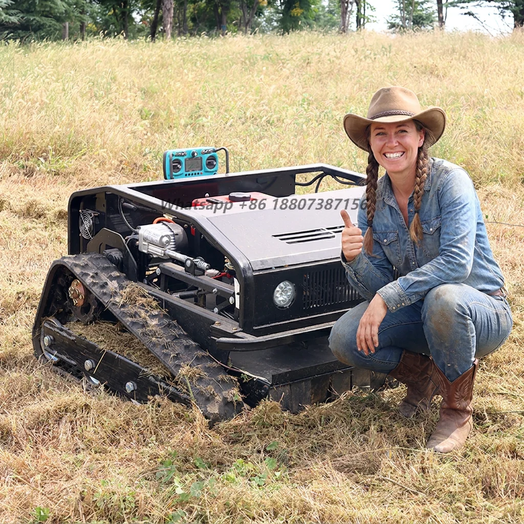 Spot Supply 800mm Autonomous Lawn Mower All Terrain Automatic Robot Remote Control Lawn Mowers for Orchard