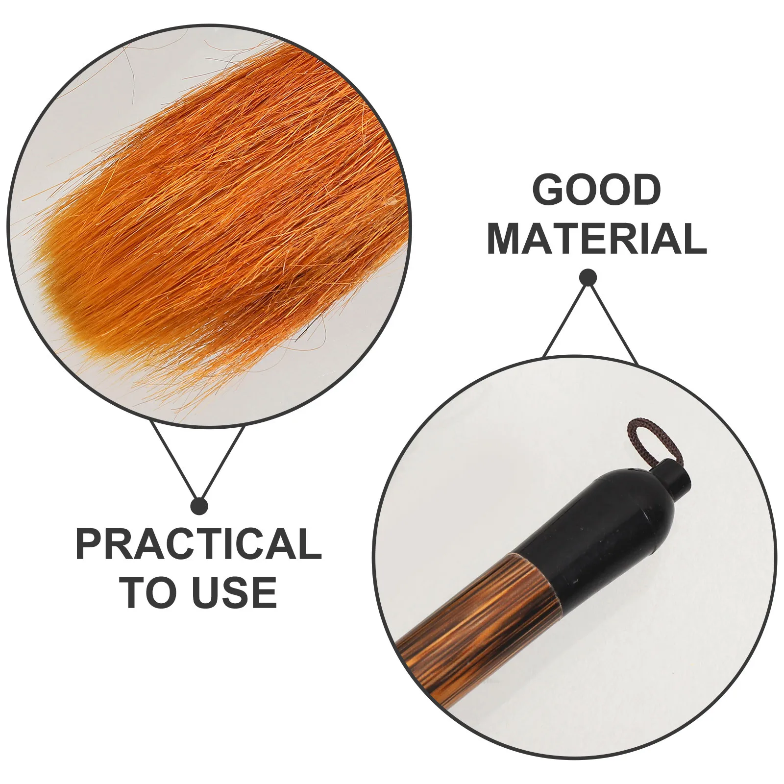 3 قطعة مجموعة فرشاة الخط الصيني الكبيرة شعيرات شعر الذئب الكتابة السلسة لممارسة الرسم أداة رسم سومي التقليدية #3