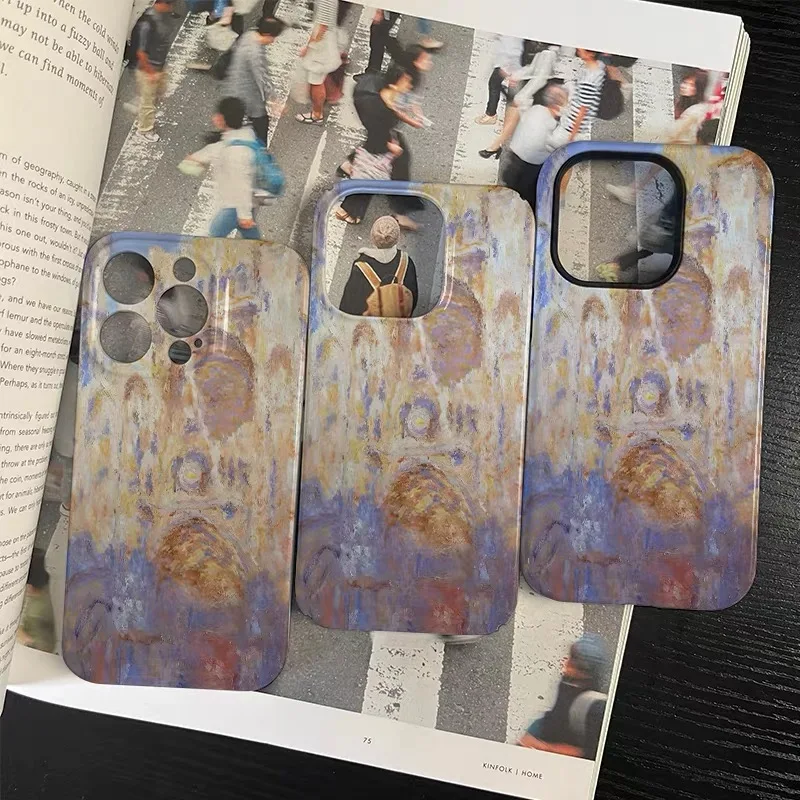Ins Pink Purple Painted Graffiti Case for IPHONE 17 16 ProMax 15 14 Plus 13 12 MINI 11 PRO 16Plus XR XS MAX Acrylic Phone Cover
